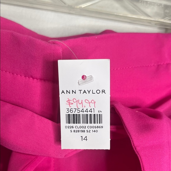 Ann Taylor Bold Pink Pants - Picture 2 of 4